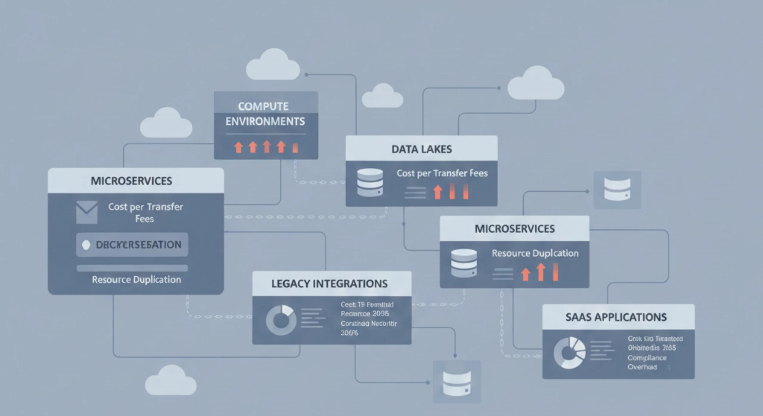 Enterprise cloud infrastructure showing rising costs and governance challenges
