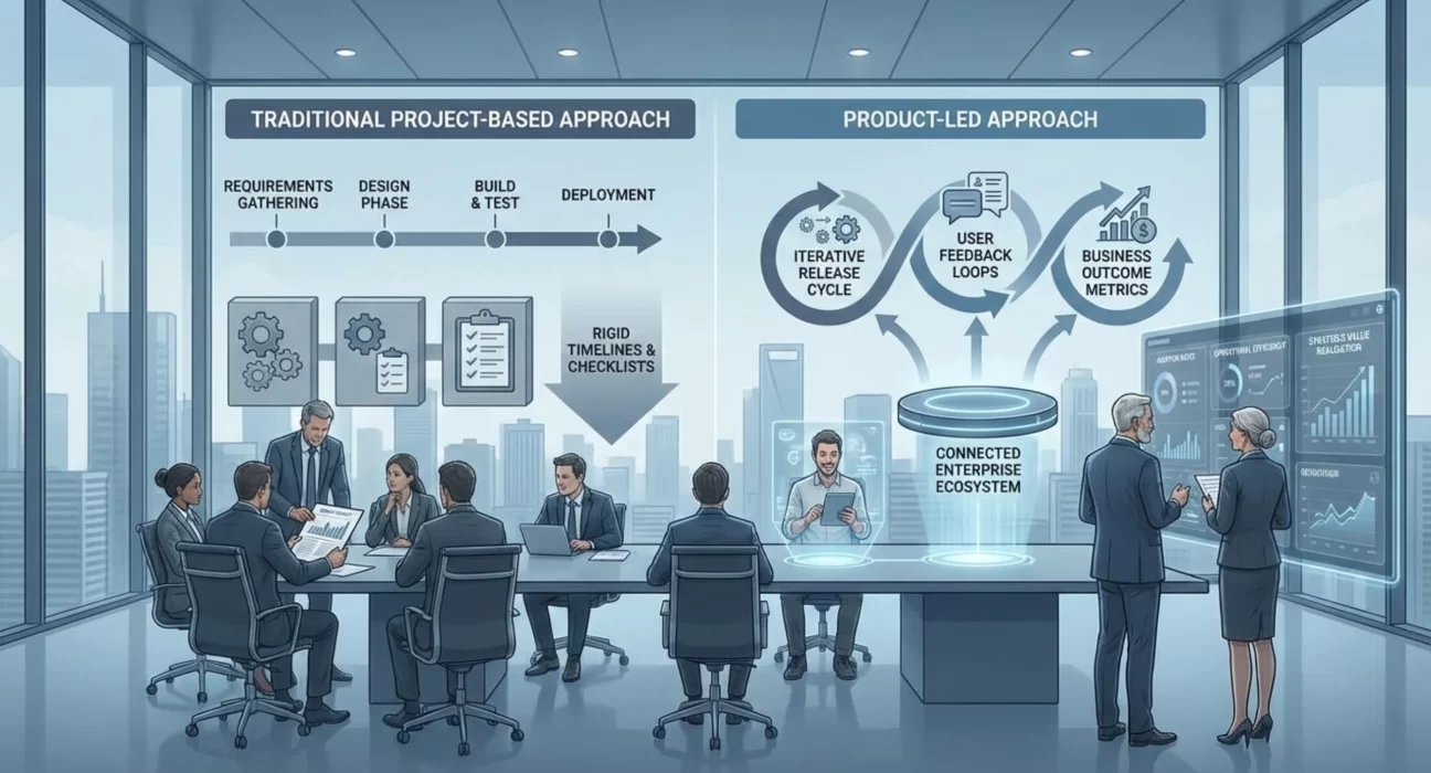 Product thinking approach in enterprise software development
