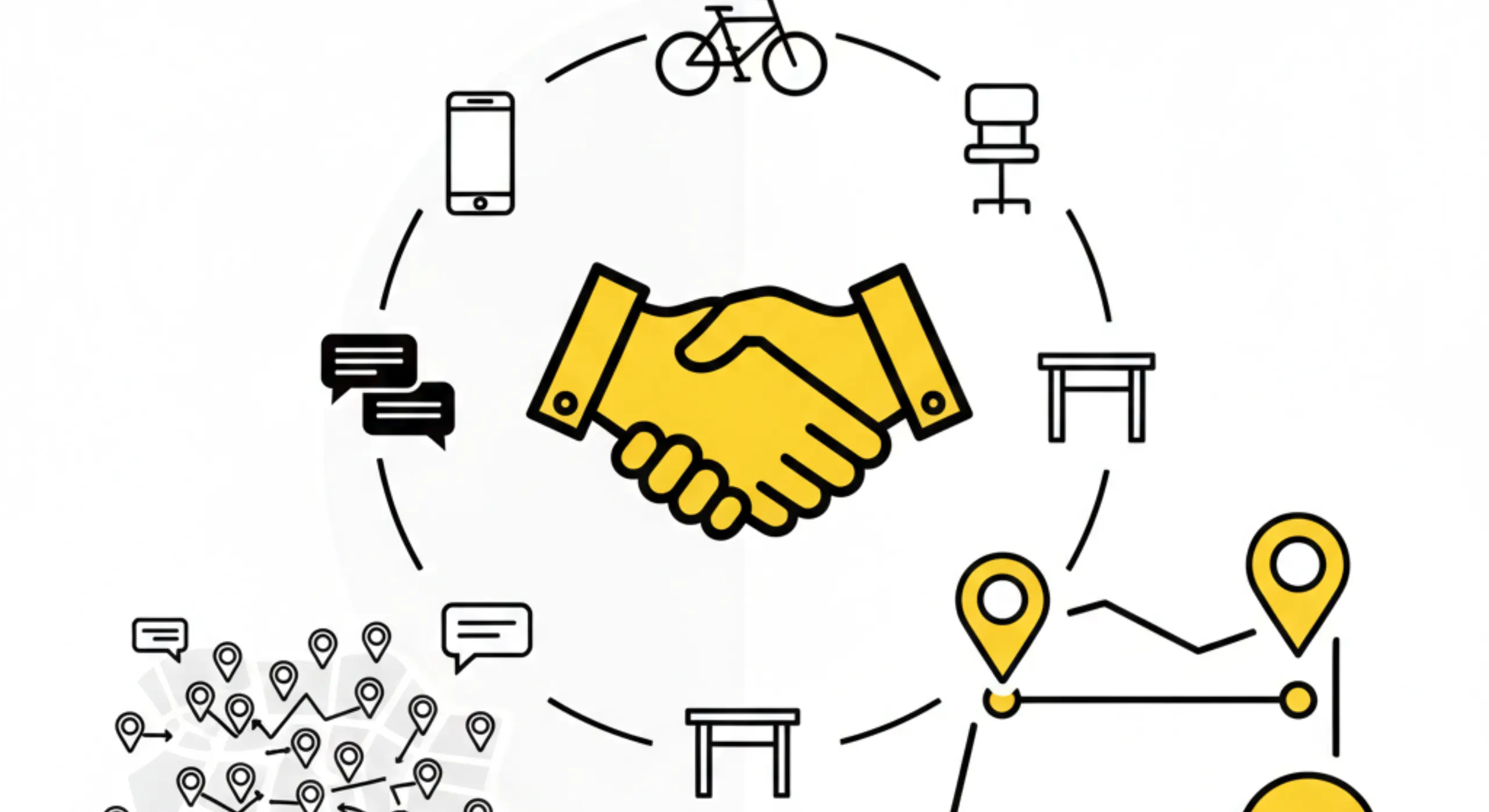 Local connections close deals faster when nearby buyers and sellers meet to exchange laptop in person