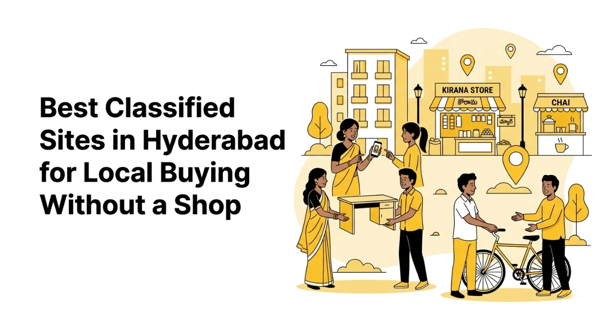 sell used items locally in Hyderabad without a shop using classified platforms